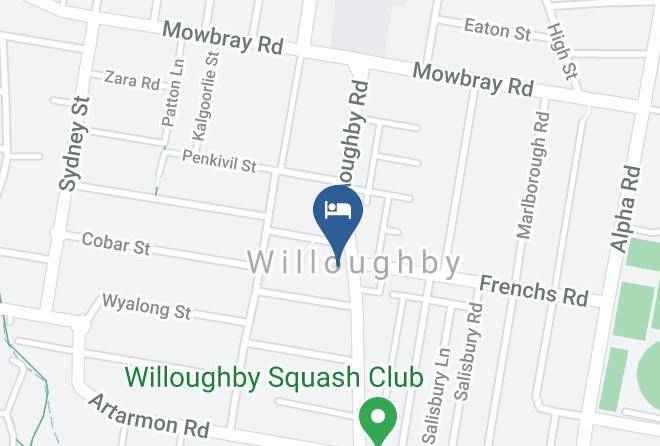 Willoughby - The Bridgeview Hotel Maps