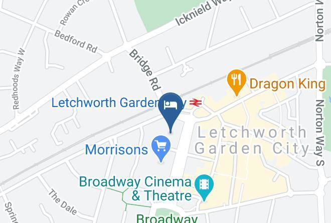 The Broadway Hotel & Carvery Map