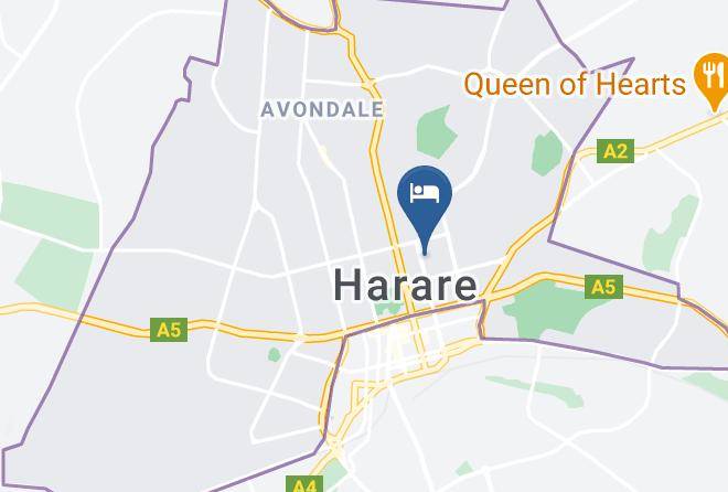 Harare - The Bronte Garden Hotel Maps