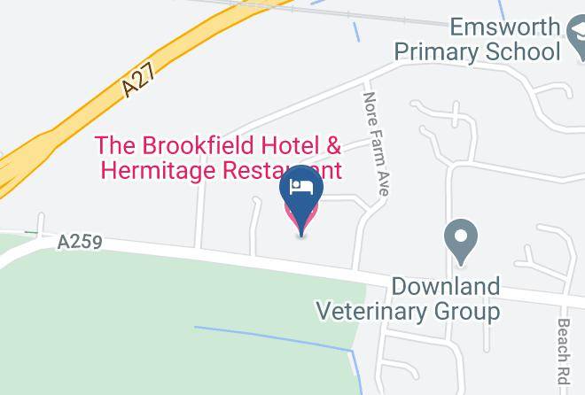 Hants - The Brookfield Hotel & Hermitage Restaurant Maps