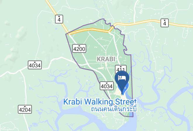 Mueang Krabi District - The Brown Hotel Krabi Maps