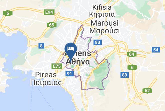 Central Athens - The Building No 5 Maps