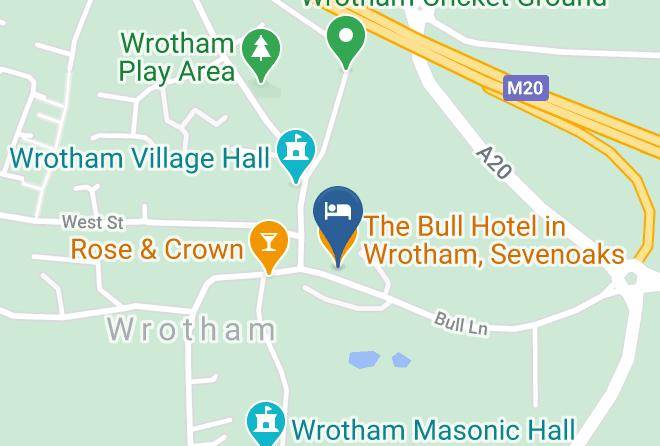 Kent - The Bull Hotel In Wrotham Sevenoaks Maps