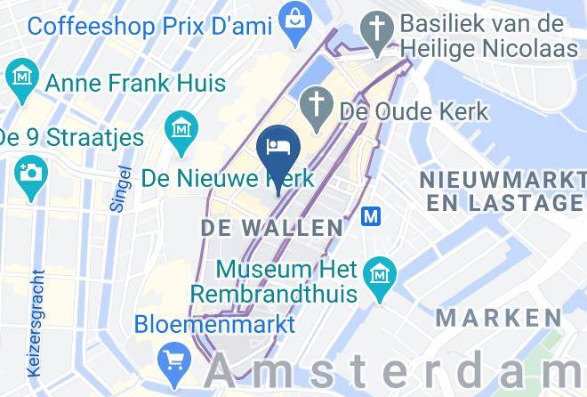 The Bulldog Hotel Amsterdam Map