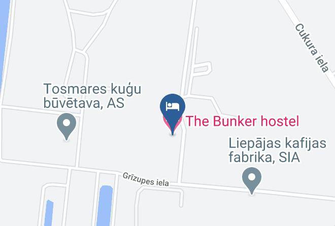 The Bunker Hostel Map - Liepaja