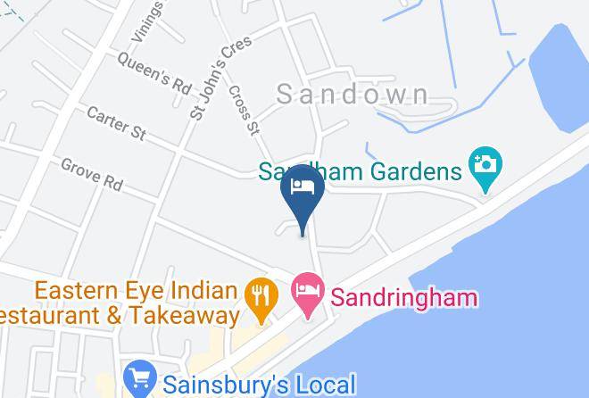 Isle Of Wight - The Burlington Hotel Maps