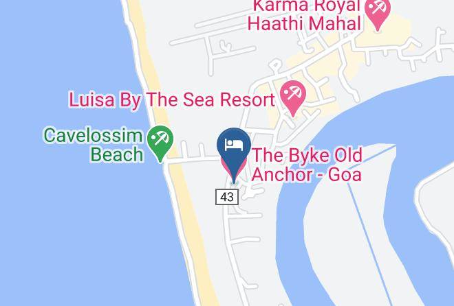 Salcete - The Byke Old Anchor Goa Maps
