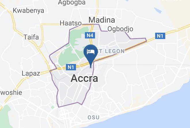 Accra - The Cabin Hotel Maps