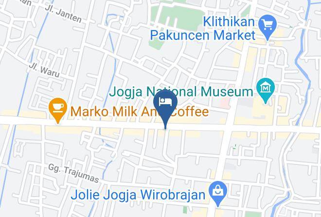 Kota Yogyakarta - The Cabin Hotel F 77 Martadinata Maps