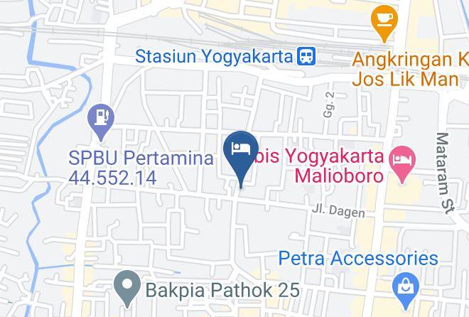 Kota Yogyakarta - The Cabin Hotel Gandekan Maps