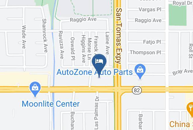 Santa Clara - The Capri Motel Maps