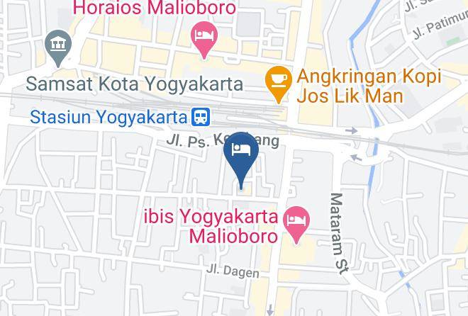 Kota Yogyakarta - The Capsule Malioboro Hotel & Cafe Maps
