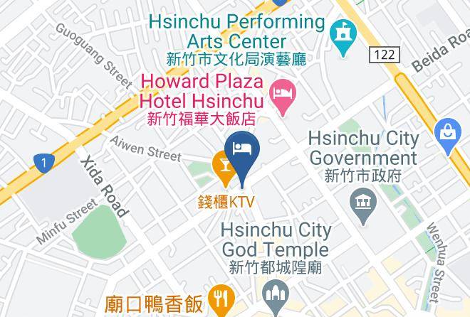 Hsinchu City - The Carlton Hotel Maps