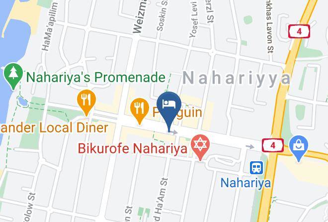 The Carlton Hotel Nahariya Map