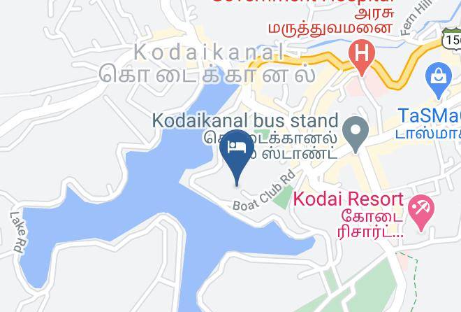 The Carlton Kodaikanal Map