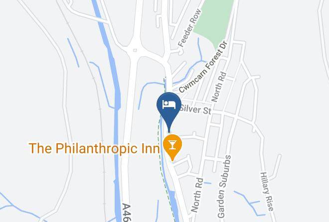 Caerphilly - The Castle Lodge Bed And Breakfast Maps