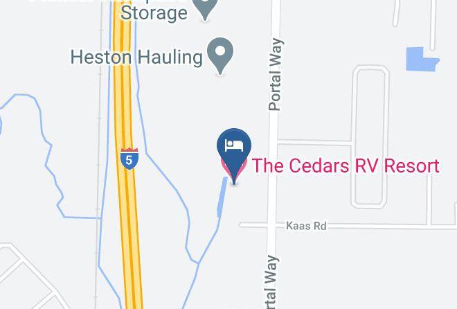 Whatcom - The Cedars Rv Resort Maps