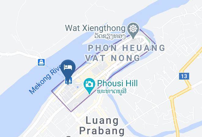 Louangphrabang - The Center Hotel Maps