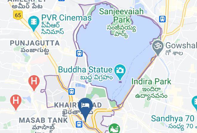 Hyderabad - The Central Court Hotel Maps