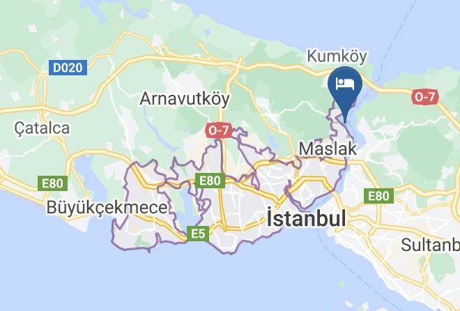 Sariyer - The Central Palace Hotel Bosphorus Maps