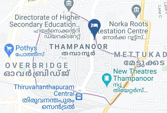 Trivandrum - The Central Residency Maps