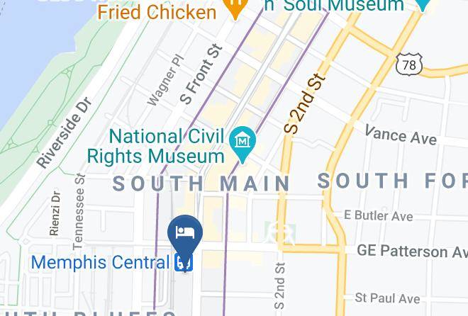 The Central Station Memphis Curio Collection By Hilton Map