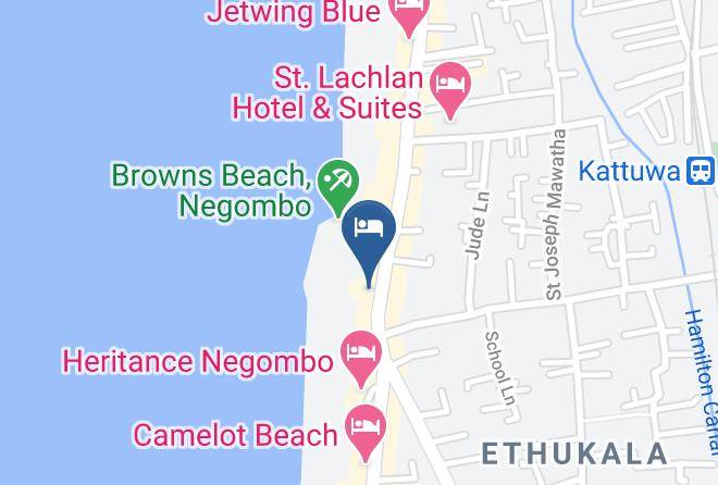 The Ceylon Pearl Hotel Map