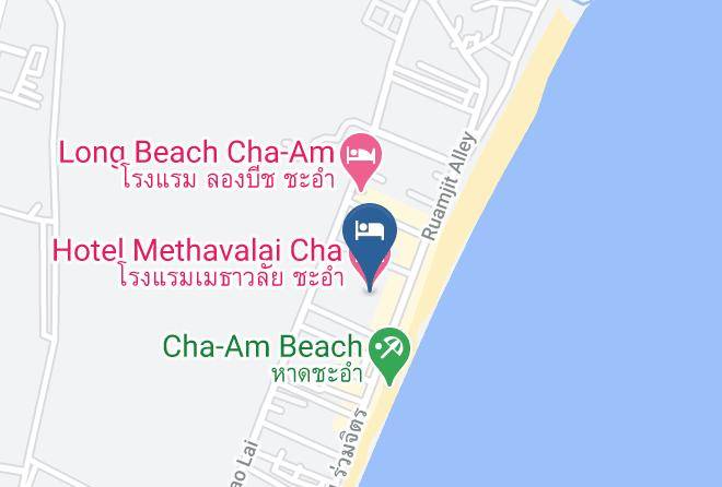 Amphoe Cha Am - Hotel Methavalai Cha Maps