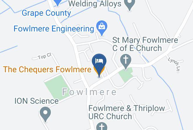 Cambridgeshire - The Chequers Fowlmere Maps