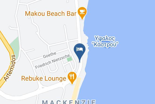 Larnaca - The Ciao Stelio Deluxe Hotel Adults Only Maps