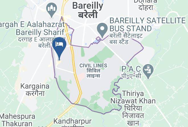 Bareilly - The City Side Hotel Maps