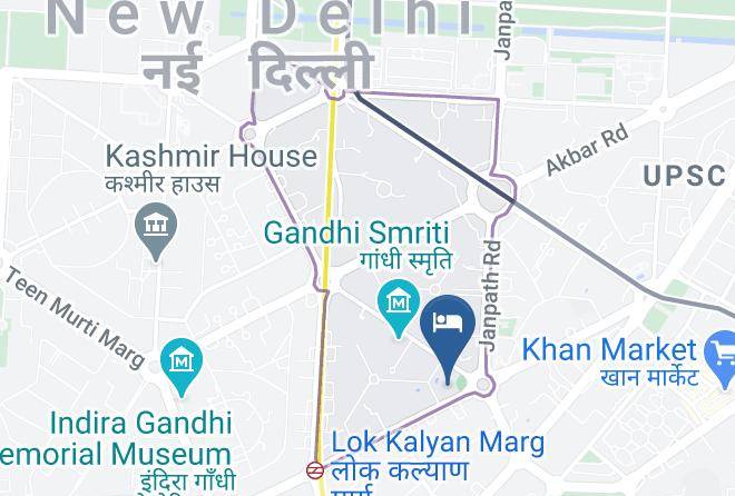 New Delhi - The Claridges Maps
