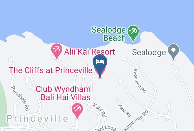 Kauai - The Cliffs At Princeville Maps