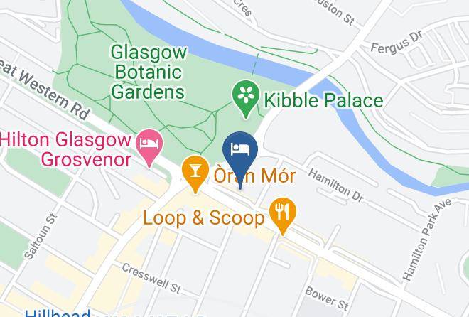 Glasgow City - The Clifton Hotel Maps