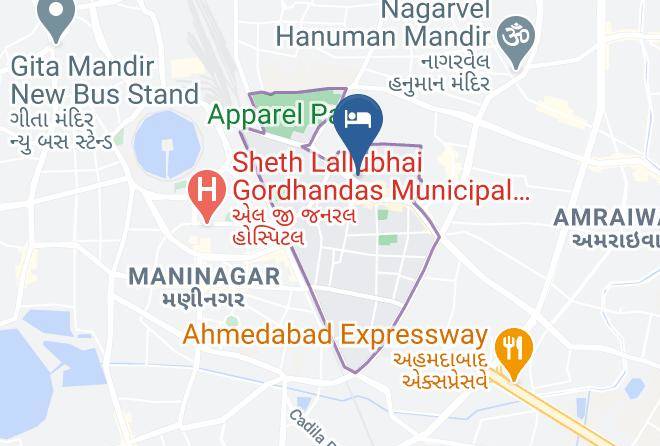 Ahmadabad - The Cloud Hotel Maps