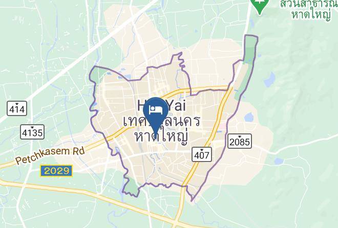 Amphoe Hat Yai - The Color Hotel Maps