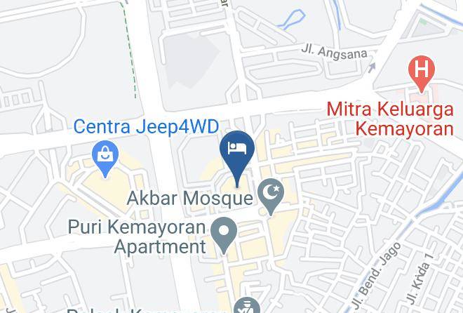 Central Jakarta - The Condotel Mediapura At Mediterania Palace Kemayoran Maps