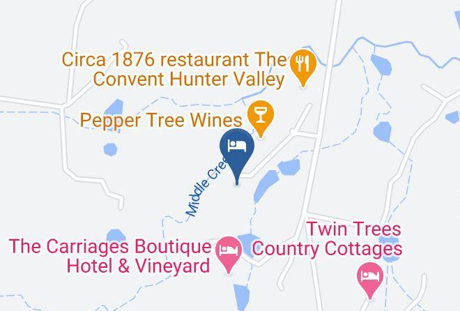 The Convent Hunter Valley Luxury Boutique Hotel Map