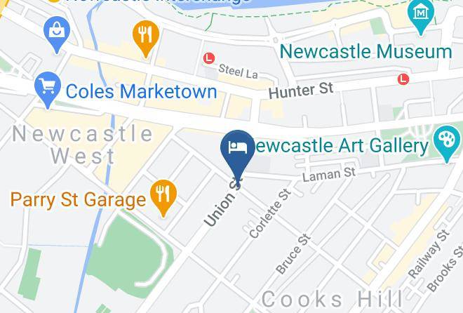 Newcastle - The Cooks Hill Hotel Maps