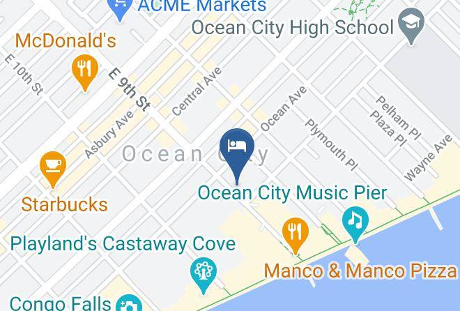 Cape May - Coral Sands Motel Maps