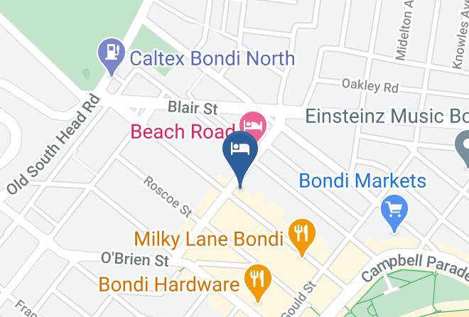 The Corner Bondi Beach Map - New South Wales - Waverley