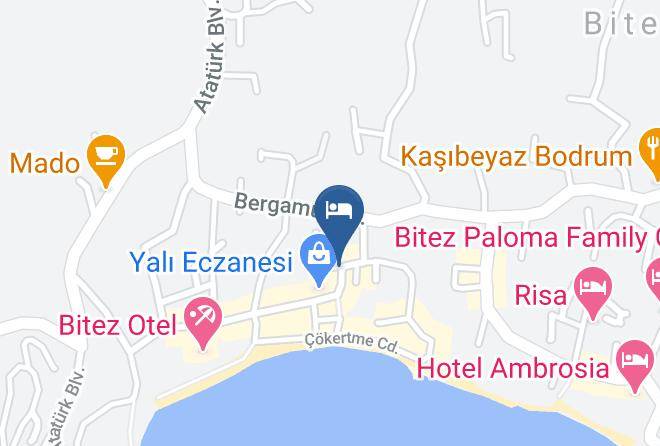 Bodrum - The Corner Hotel Bitez Maps