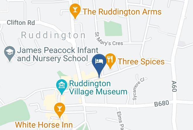 Notts - The Cottage Hotel Maps