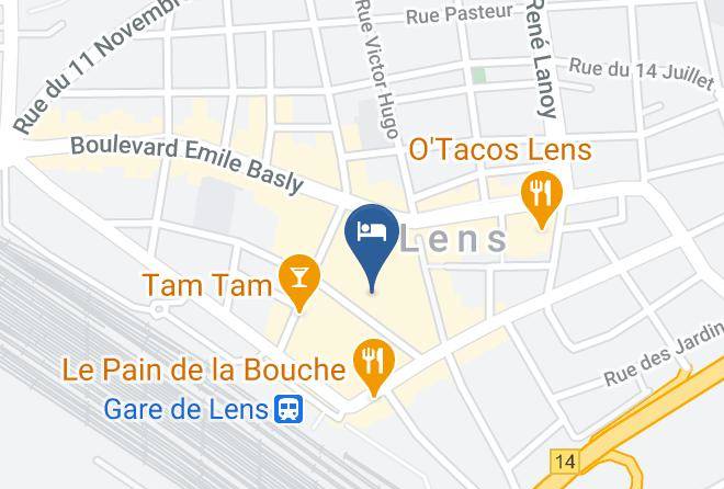Pas De Calais - Les Gites De Lens Gambetta Maps