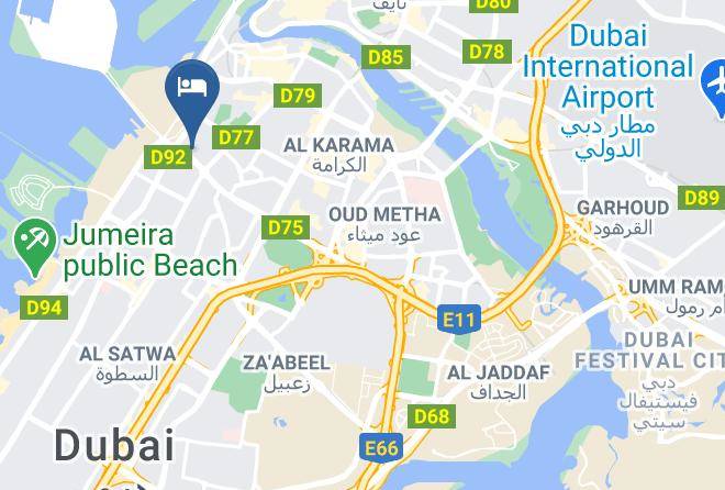 Dubai - The Country Club Hotel Maps