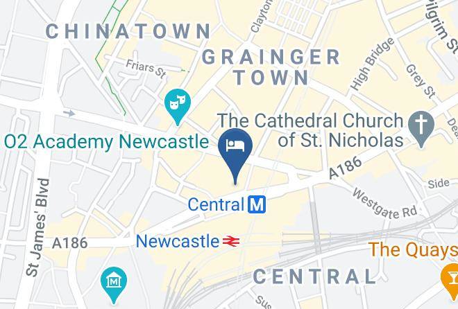 Newcastle Upon Tyne - The County Hotel Newcastle Maps