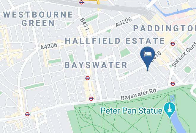 London - Park Avenue Inn Craven Hotel Maps