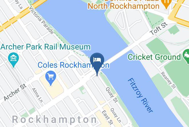 Rockhampton - The Criterion Hotel Motel Maps