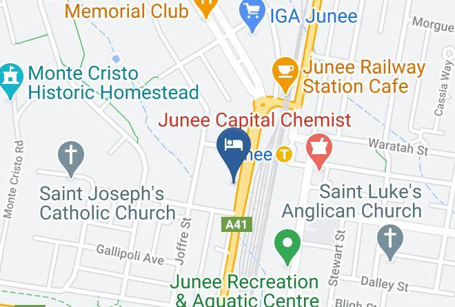 Junee - The Crossing Motel Maps