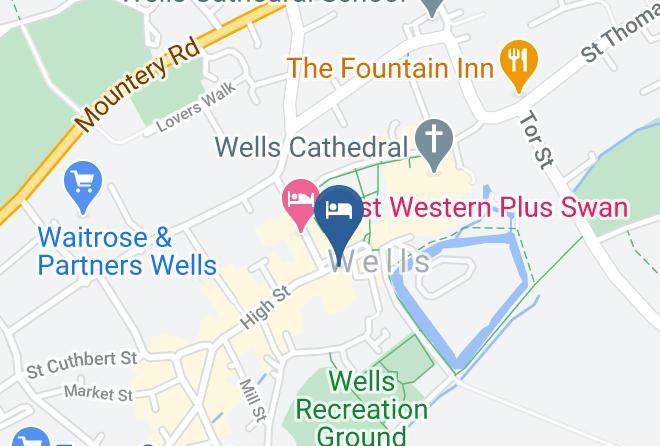 Somerset - The Crown At Wells And Anton's Bistrot Maps